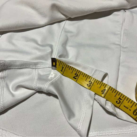 Spalding White Skort Women's Textured Tennis Pickleball Shorts Slit Size Small - Picture 6 of 10